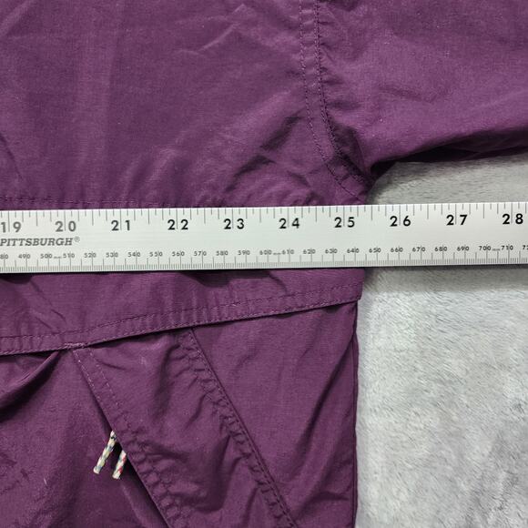 Vintage Helly Hansen Jacket Mens M Purple 1/2 Zip Pullover Windbreaker Vented - Picture 10 of 12